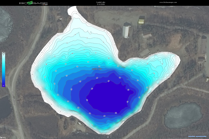 Bathymetric Map of Lynda Lake